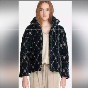NWT JOHNNY WAS velvet silk puffer jacket coat size XL